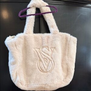Victoria's Secret Soft Cream Sherpa Tote